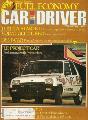 CAR & DRIVER 1981 FEB - NORRIS-RAYBURN-THORPE PORSCHES